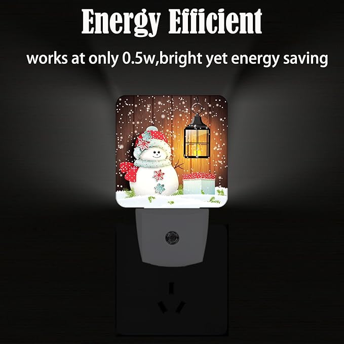 Cute Snowman Night Light, Plug-in Night Lights - Image 4