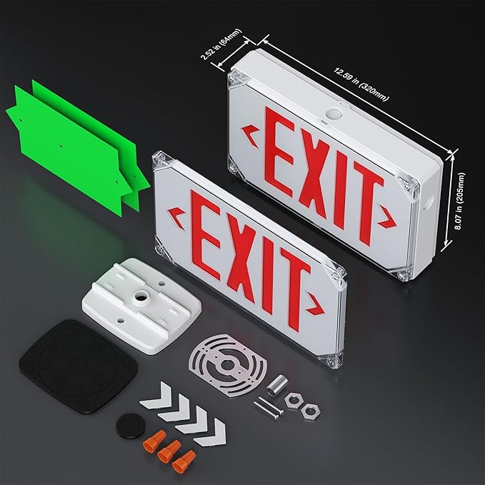 Wet Location Exit Sign, Exterior Weatherproof LED Exit Light - Image 6