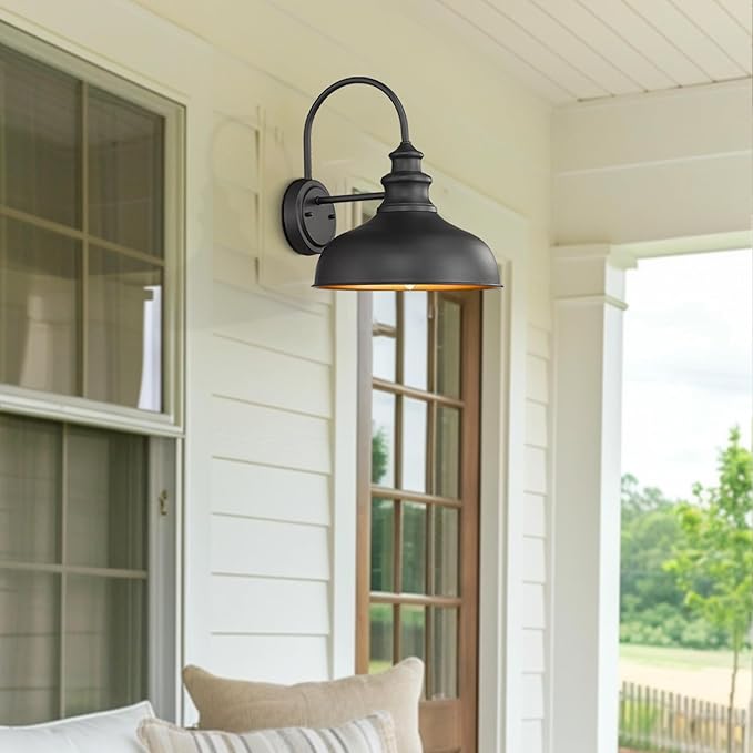 Bestshared Outdoor Barn Lights, 3 Pack Farmhouse E26 Socket outdoor Lantern Lamp - Image 8