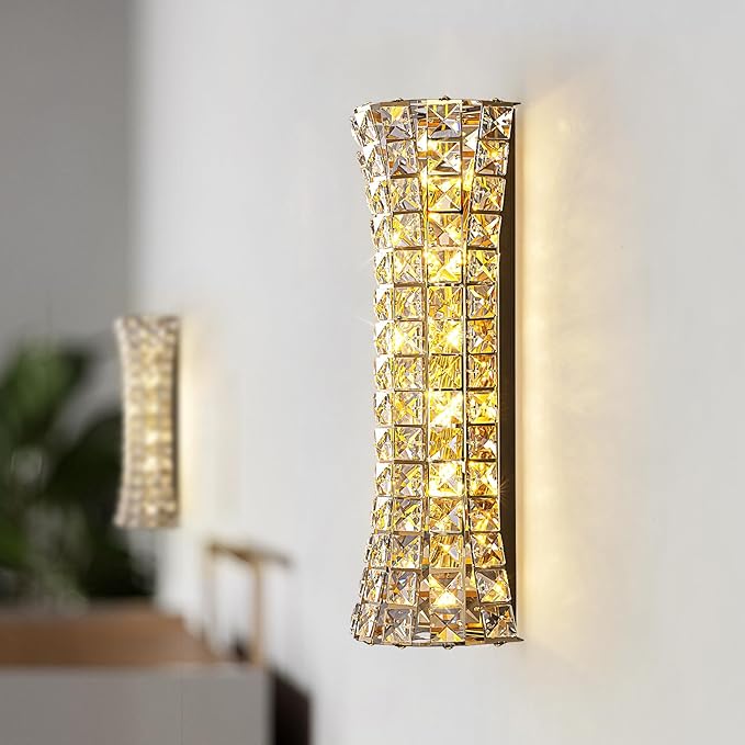 Crystal Wall Sconces, Modern Wall Light Fixtures, Luxury Indoor Gold Wall Lamp - Image 7