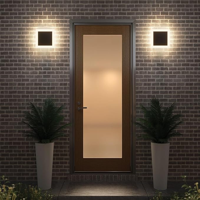 2 Packs LED Wall Light Outdoor Indoor Modern Wall Sconce Mini Sconce Outdoor - Image 8