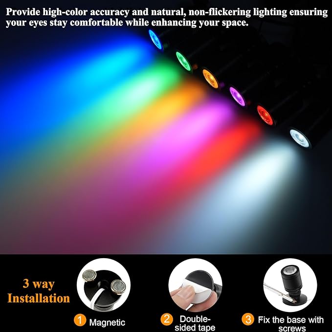 Taysing Color LED Spot Light Indoor Little Mini Spotlight Accent Lights - Image 2