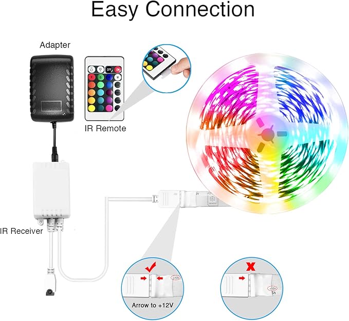 VOLIVO LED Strip Lights 25 FT, App Controlled Bluetooth Led Light Strips Sync - Image 7