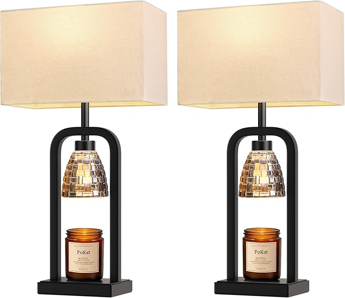 PoKat Table Lamps with Candle Warmer - Image 8