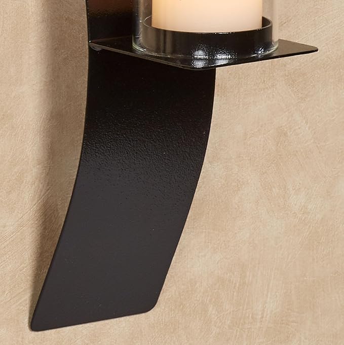 Sinuous Wall Sconce Pair Black - Image 4