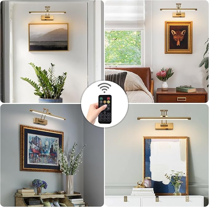 Battery Picture Lights for Wall, Rechargeable Gallery Light Wireless Art - Image 9