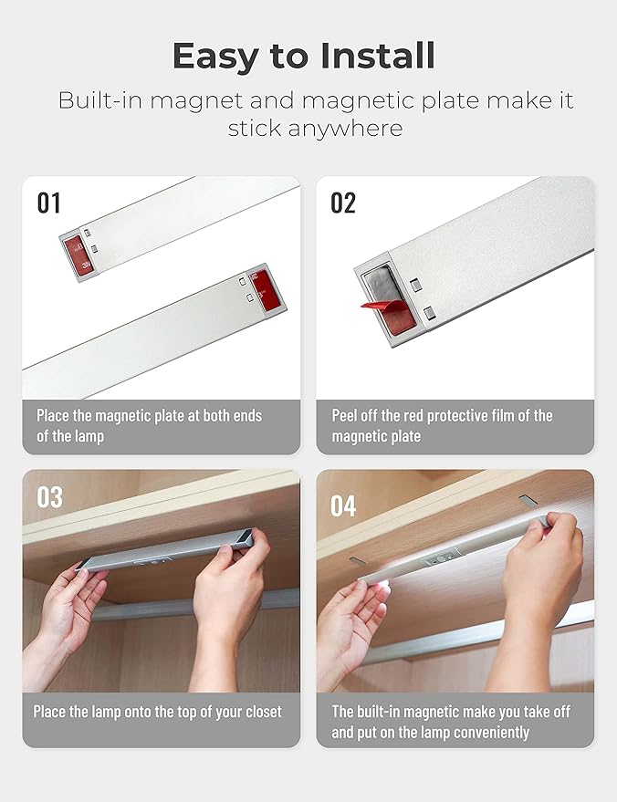 Joyzy 2 Pack Motion Sensor Closet Lighting - Image 4