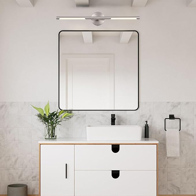 BONLICHT Brushed Nickel Bathroom Light Fixtures 24inch Dimmable 5CCT LED Vanity - Image 9