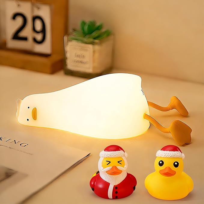 Lying Flat Duck Night Light, Cute White Elephant Gifts, Existential Crisis Duck - Image 9