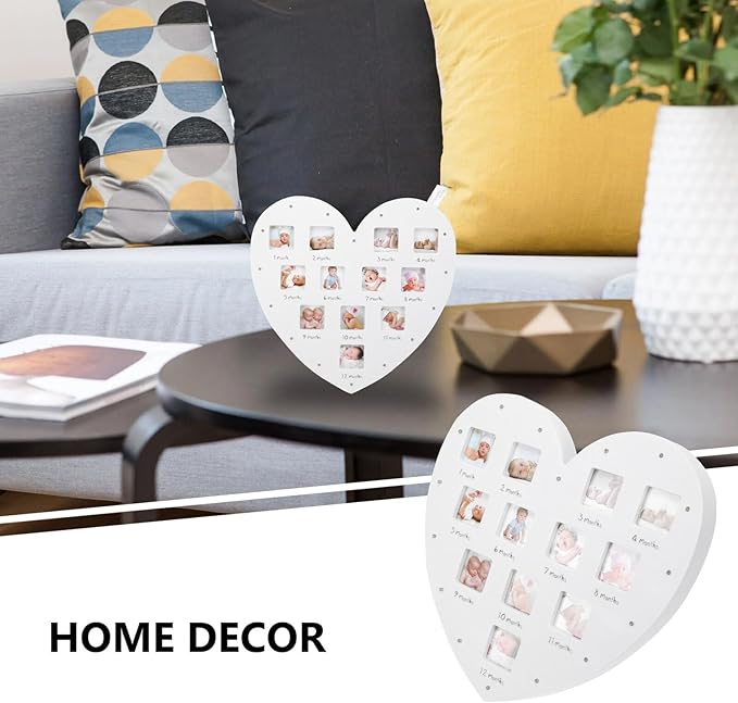 BESPORTBLE Heart-shaped Growth Picture Frame - Image 3