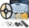 NOVOSTELLA 40ft Waterproof Tunable White LED Strip Lights, Dimmable Flexible by novostella