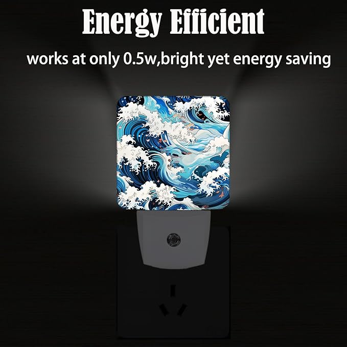 Movement of Waves Night Light, Plug-in Night Lights - Image 4