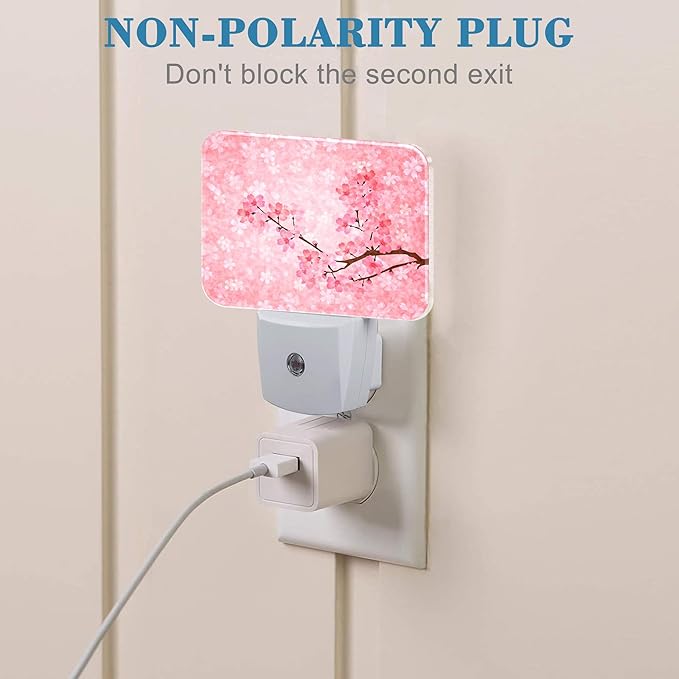 Blooming Cherry Blossoms Night Light Plug into Wall, Cherry Blossoms Night Light - Image 3