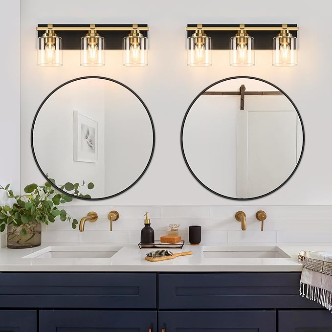 3 Light Modern Bathroom Light Fixtures Over Mirror, E26 Socket - Image 2
