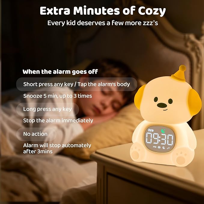 Dog Alarm Clock with Night Light - Image 8