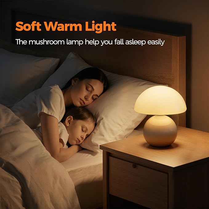 NIORSUN Wireless Mushroom Lamp, Table Lamp - Image 9