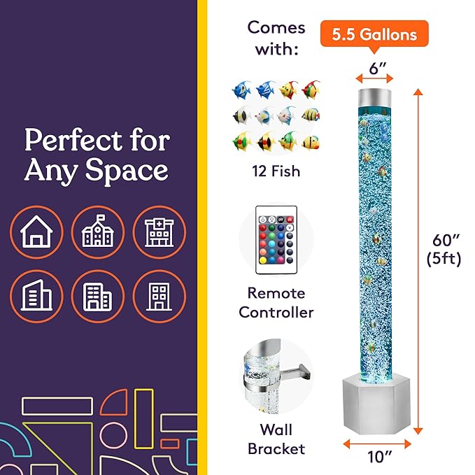 Special Supplies Aquarium Sensory Fish Bubble Light Tube - Image 2