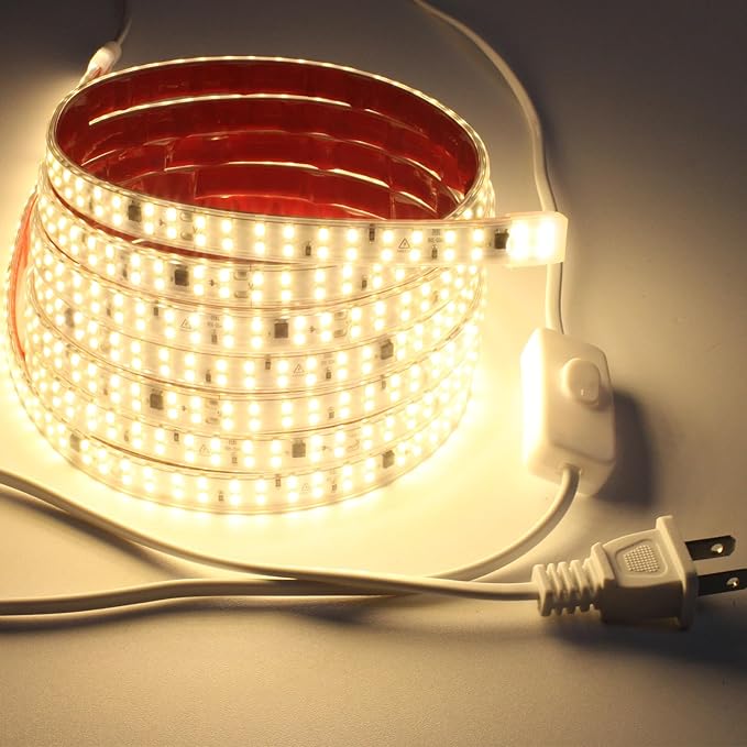 Outdoor Rope Light Waterproof IP65 3.28ft 110V LED Lights Bedroom 240LEDs/m by Unknown