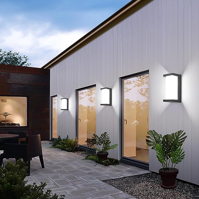 Outdoor Light Fixtures Wall Mount 2 Pack, 3 Colors & Dimmable Exterior Wall - Image 7
