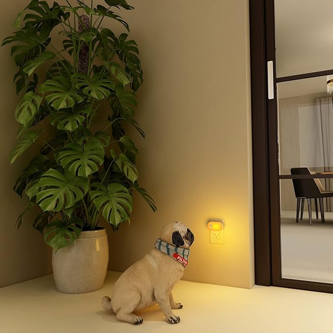 Lyridz Amber Night Light with Motion Sensor, Plug in LED Nightlights, 120LM - Image 9