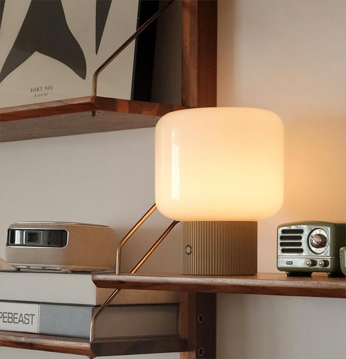 Halo Mushroom Lamp, 5W Cute Cordless Rechargeable Table Lamp by Magcharm