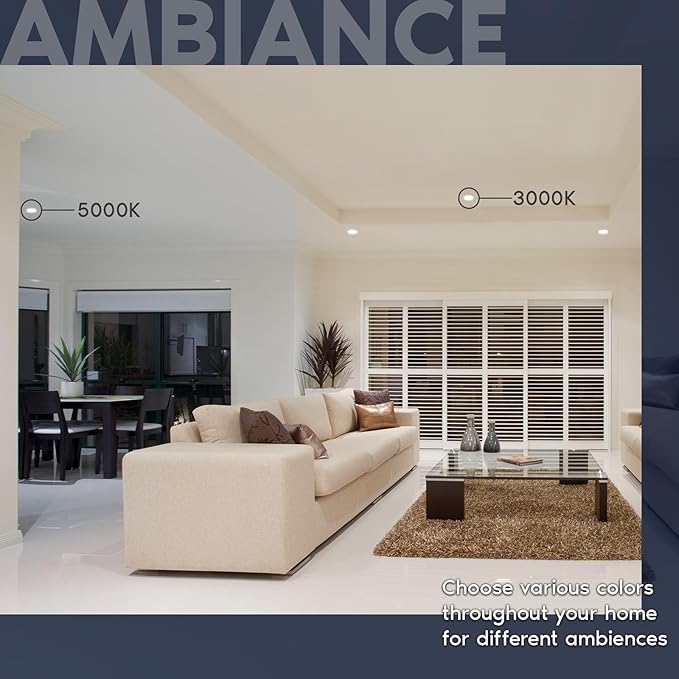 LUXRITE 4 Inch Trimless LED Recessed Lights - Image 4