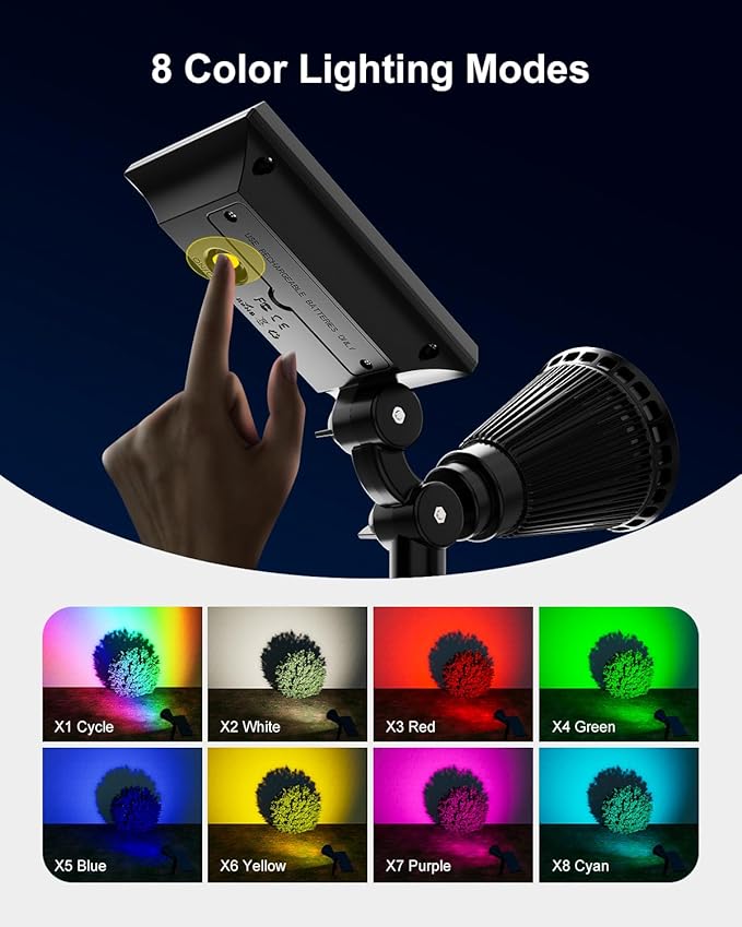 Color Changing Solar Spotlights Outdoor - Image 4