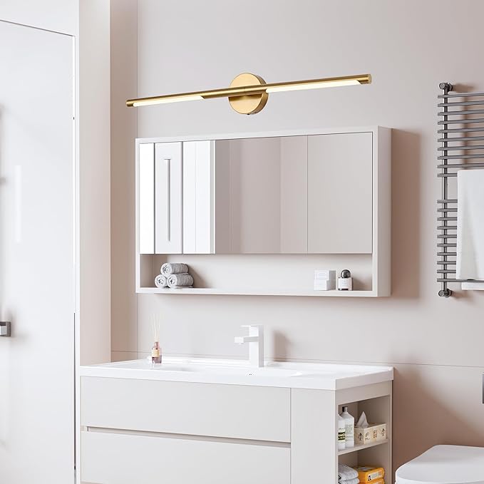 BONLICHT Brushed Brass Vanity Lights 36 Inch Gold Bathroom Light Fixtures 5CCT - Image 9