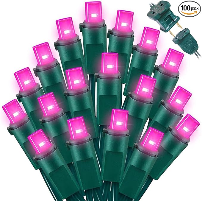 LAMPHOME 100 Count Pink Valentine Light String by ULL