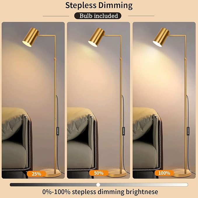 Tree Floor Lamp for Living Room, Modern Gold Standing Tall Pole Lamps for - Image 4