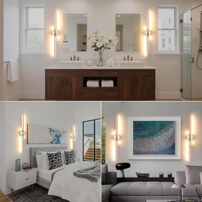 Battery Operated Wall Sconce set of 2, USB Rechargeable Wireless Sconces - Image 7