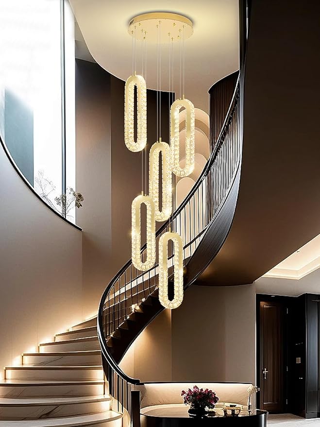 5-Lights Modern Crystal Chandelier - Image 4