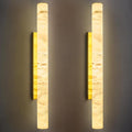 LMQNINE Natural Alabaster Wall Sconces Set of Two Spanish Marble Wall Light by LMQNINE