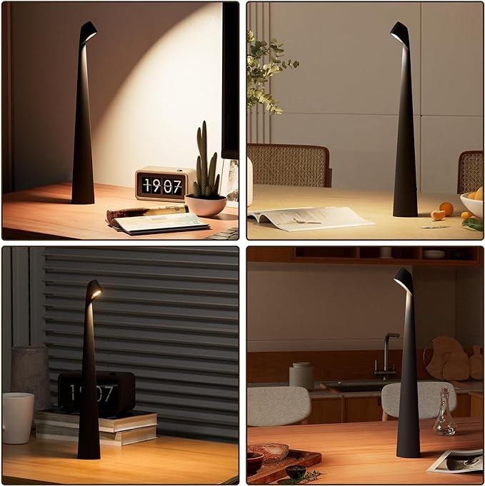 Portable Cordless LED Desk Lamp, Rechargeable Wireless Table Lamp, 3-Level - Image 4