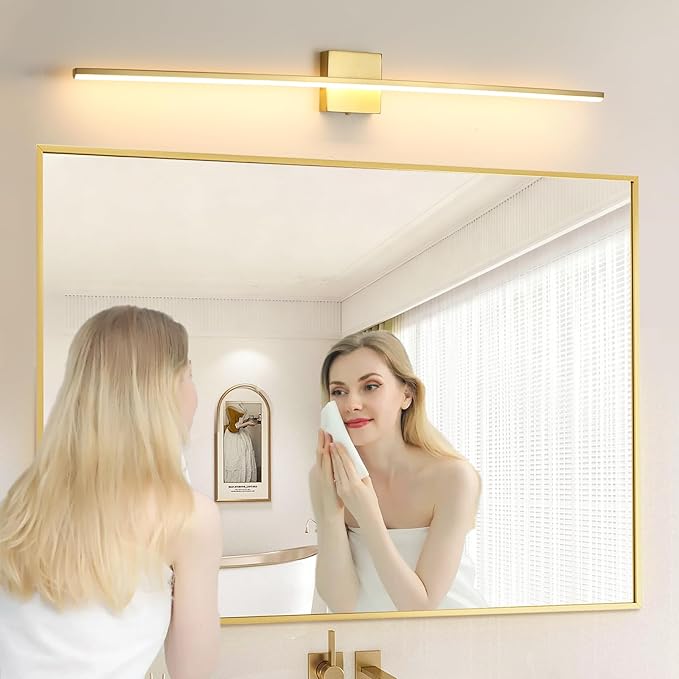 Brushed Gold Vanity Light 40 Inch Modern Bathroom Light Fixtures 23W Wall - Image 2