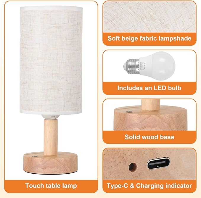 Rechargeable Cordless Touch Table Lamp - Image 6