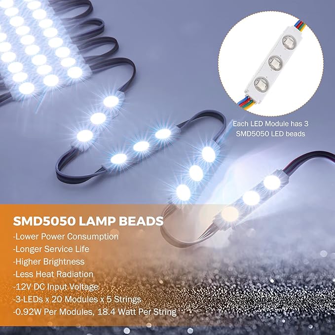 BEAMNOVA 50Ft Commercial RGB Storefront Light Kit - Image 3