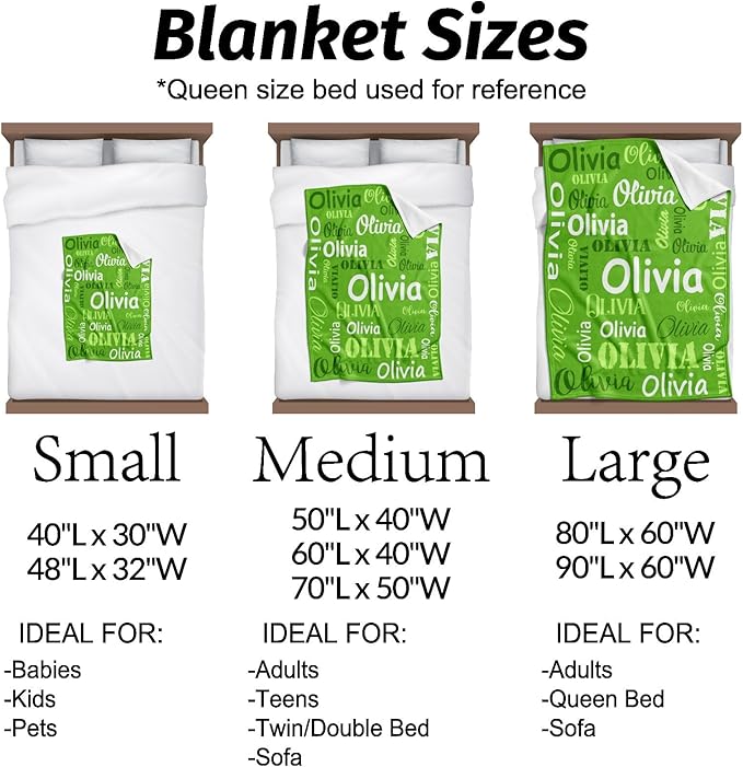 Gudina Personalized Name Blankets Custom Blanket - Image 7
