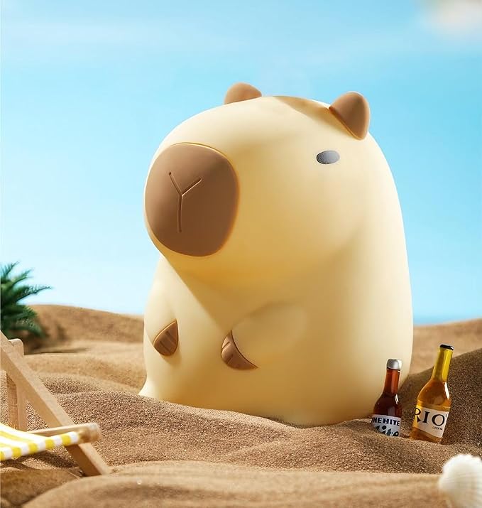 DREAMING MY DREAM Cute Capybara lamp, Squishy Capybara Night Light LED - Image 8