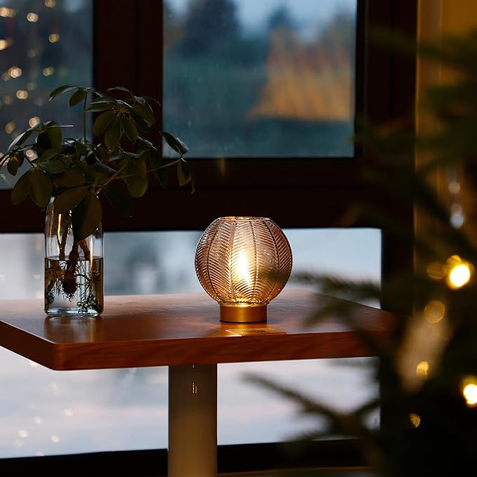 Battery Operated Lamp with Timer, Cordless Table Lamps with Bulb, Battery - Image 2