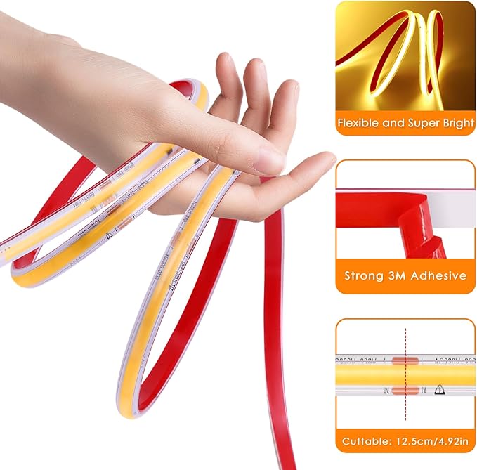 110V COB LED Strip Light - Image 3