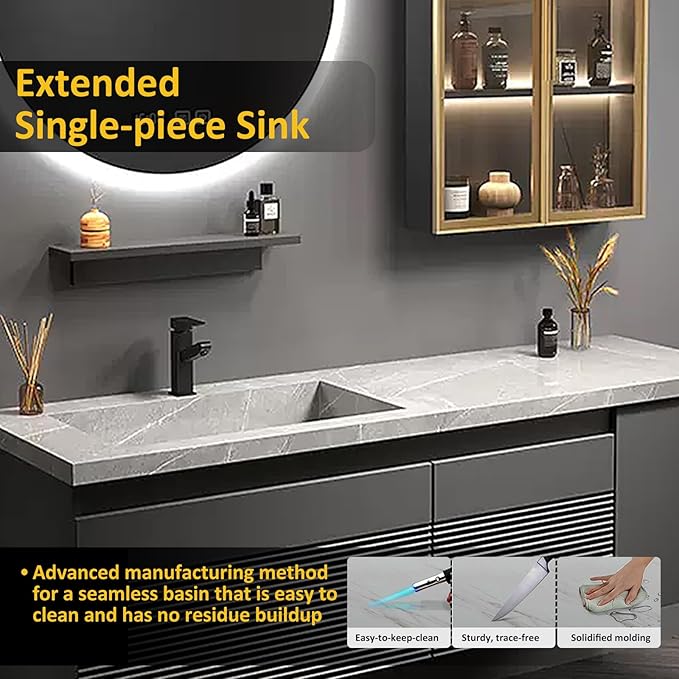 Modern Wood Bathroom Vanity - Image 5