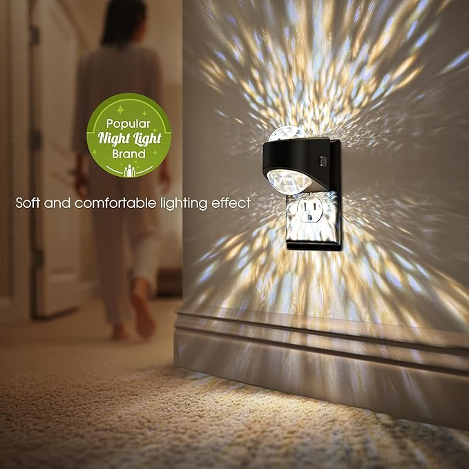 Night Light, Night Lights Plug into Wall, LED Projector Night Light, Soft White - Image 3