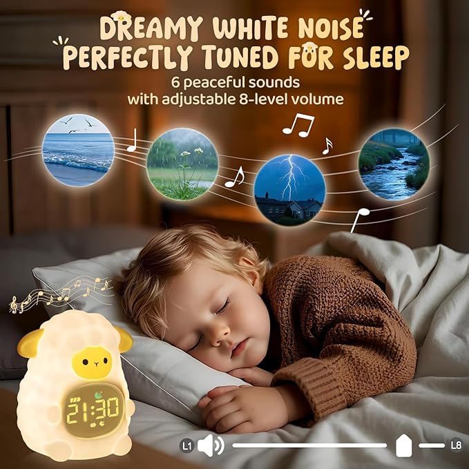 Sheep Alarm Clock with Night Light - Image 4