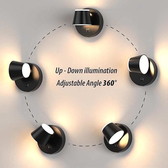 URSOLA Battery Operated Wall Sconce - Image 4