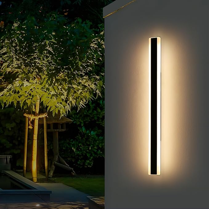 Outdoor Long Strip Wall Lights, 59inch Modern LED Wall Sconces, 3 Color - Image 8