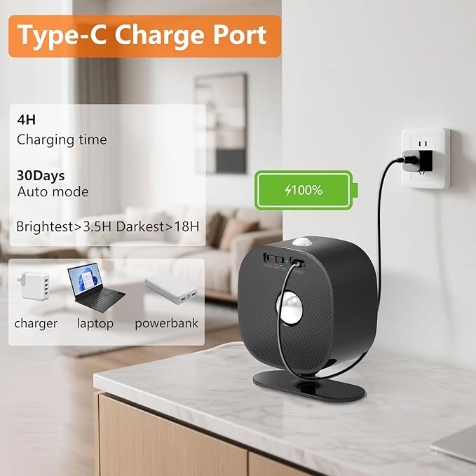 Rechargeable Motion Sensor Wall Light, Wireless Wall Sconce - Image 3