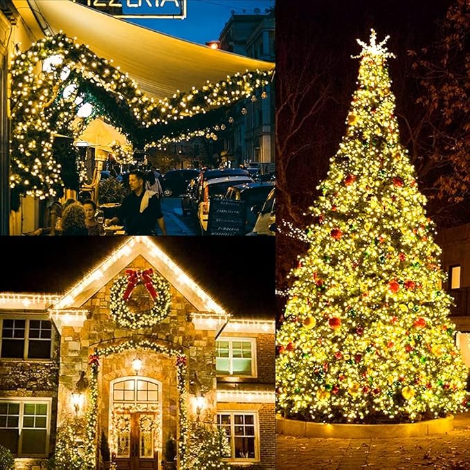 Christmas Light, 33ft 100 LED Battery Operated String Lights - Image 6