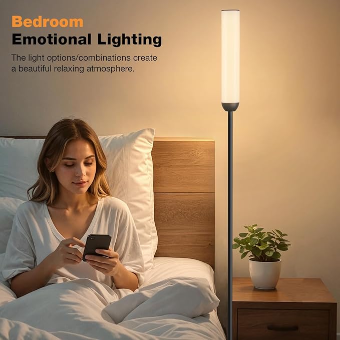 Ambimall LED Floor Lamp with Remote Control, Foot Switch - Image 3