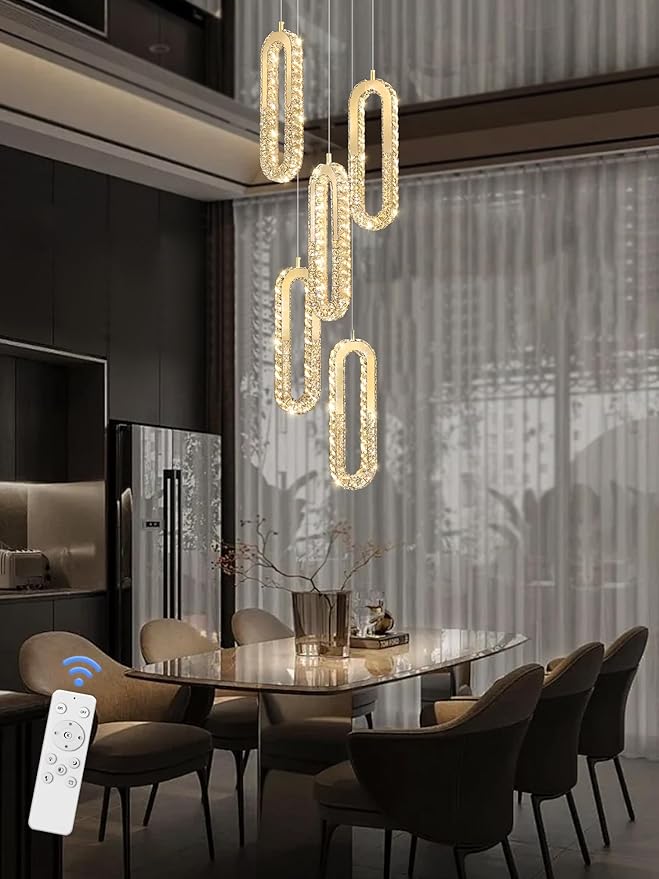 5-Lights Modern Crystal Chandelier - Image 6